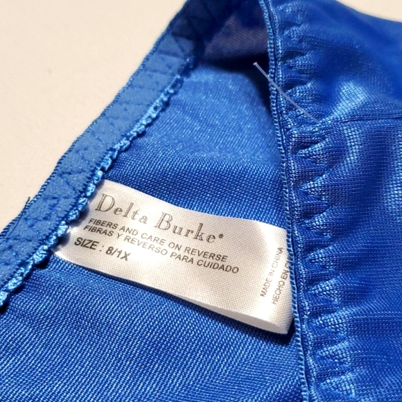 Bra Set Size 40D Blue Lace By Delta Burke - Picture 6 of 15